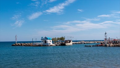 The bay and port of Falikarki in Rhodes