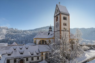 St. Mang's Monastery Church, Fuessen, Ostallgaeu, Swabia, Bavaria, Germany, Fuessen, Ostallgaeu,