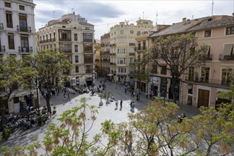 View of Placa dels Furs, Valencia, Spain, Europe