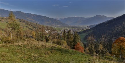 Landscape panorama in the Pinzgau