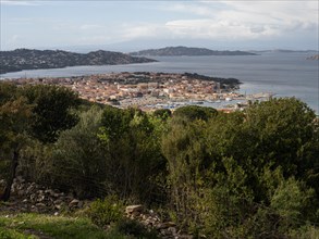 View of the town of Palau, Sardinia, Italy, Europe