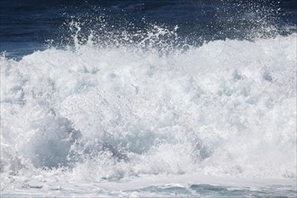 Roaring surf, waves, surf waves, sea surf, spray, Atlantic Ocean, Agaete, Gran Canaria, Canary