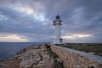 Cape Barberia Lighthouse, Formentera, Pitiusas Islands, Balearic Community, Spain, Europe