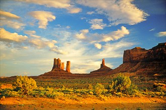 Monument Valley, Navajo Land, Colorado Plateau, under Navajo administration, Utah, USA, North