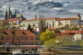 City tour, Prague Castle, boat trip, Vltava, Prague, Czech Republic, Europe