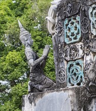 Statue at Wat That Luang temple, Luang Prabang, Laos, Asia