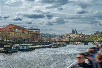 Sightseeing, boat trip, Vltava, trip, tourist, attraction, Vltava, Prague, Czech Republic, Europe