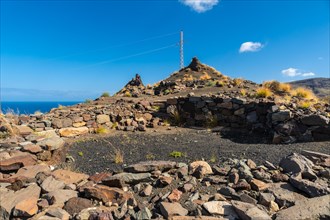 Roque Guayedra excavations, West coast in Gran Canaria, Canary islands