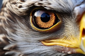 Bald eagle's eye. KI generiert, generiert, AI generated