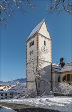 St. Mang's Monastery Church, Fuessen, Ostallgaeu, Swabia, Bavaria, Germany, Fuessen, Ostallgaeu,