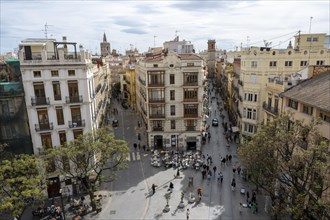 View of Placa dels Furs, Valencia, Spain, Europe