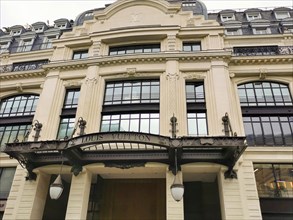 Paris 1er arrondissement. Facade of Louis Vuitton head office, Ile de France, France, Europe