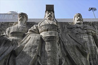 Stroll in Chongqing, Chongqing Province, China, Asia, Impressive statues of historical figures