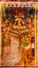 Ascension of Christ, Gothic frescoes from 1490, a highlight of medieval wall painting, by Johannes