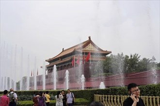 China, Beijing, Forbidden City, UNESCO World Heritage Site, tourists visit a cultural landmark with