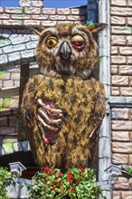 Owl, decoration, figure at the Bremen Easter Fair, Buergerweide, Bremen, Germany, Europe