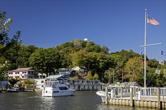 Saugatuck, Michigan, A town on the shore of Lake Michigan that thrives on tourism. The town has