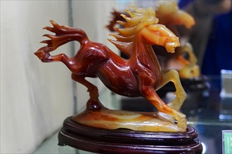 Xian, Shaanxi Province, China, Asia, Living sculpture of a horse in motion, expression of energy