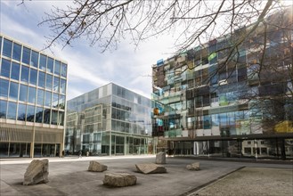 Modern architecture, office building, Novartis Campus, Basel, Canton of Basel-Stadt, Switzerland,