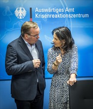 Meeting of the Federal Government's crisis team at the Federal Foreign Office, chaired by Annalena