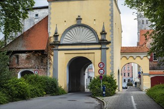 The Westertor, one of Memmingen's historic city gates, in the west of the old town centre of