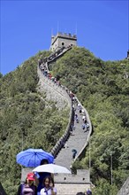 Great Wall of China, near Mutianyu, Beijing, China, Asia, Travellers explore the Great Wall and use