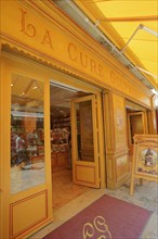 Confectionery shop 'La Cure Gourmande', Aigues-Mortes, Camargue, Gard, Languedoc-Roussillon, South
