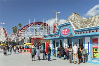 Amusement park at the Santa Cruz Beach Board Walk, California, USA, Santa Cruz, California, USA,