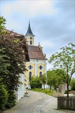 Late Baroque parish church of St Peter and Paul from 1727 in Buxheim, Unterallgaeu district, Upper