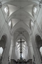 Ribbed vault in the former Cistercian monastery of Pontigny, Pontigny Abbey was founded in 1114,