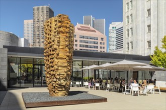 Cafe in the Sculpture Garden, Museum of Modern Art, San Francisco, California, USA, San Francisco,