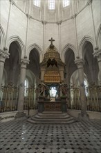 Altar in the former Cistercian monastery of Pontigny, Pontigny Abbey was founded in 1114, Pontigny,