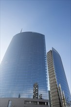 Skyscraper in Porta Nuova with blue sky in a sunny day in Milan, Italy, Europe