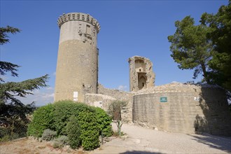Castle, Chateaurenard, Bouches-du-Rhone, Provence-Alpes-Cote d'Azur, South of France, France,