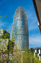 The Torre Glories office building in Barcelona, Spain, Europe