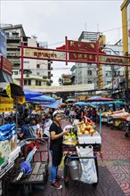Market stall, weekly market market, street food, nutrition, food, Asian, traditional, tradition,