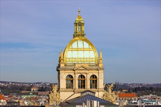 Saints, tower, building, National Museum, Prague, Czech Republic, Europe