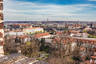 View, City view, Old town, Roofs, Church, Cathedral, Cathedral, Sightseeing, City tour, Vltava, St
