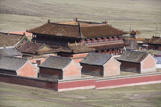 Buddhist monastery complex, Amarbayasgalant Monastery, Selenge Aimak, Selenge Province, Mongolia,