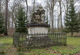 Monument to Duke Friedrich zu Mecklenburg (1717-1785) in Ludwigslust Palace Park, created in 1788