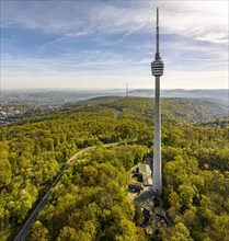 TV tower, the world's first reinforced concrete tower, landmark and sight of the city of Stuttgart