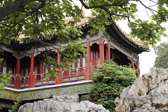 China, Beijing, Forbidden City, UNESCO World Heritage Site, A traditional Chinese building embedded
