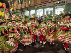 Carnival group in Galdar, Gran Canaria, Spain, Europe