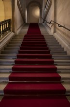 Staircase with Red Carpet in Switzerland