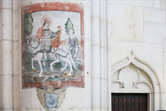 Frescoes, Basilica Basilique Saint-Nicolas-de-Port, Departement Meurthe-et-Moselle, Lorraine, Grand