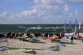 World Surfing Championships, Westerland, North Frisia, Sylt, Schleswig Holstein, people on the
