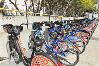 Rental bikes in Downtown, San Francisco, California, USA, San Francisco, California, USA, North