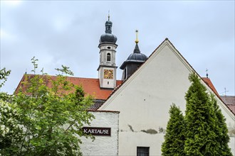 Baroque hall church of St Maria, monastery church of the former Imperial Charterhouse Buxheim,