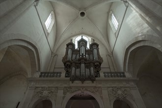 Organ loft of the former Cistercian monastery of Pontigny, Pontigny Abbey was founded in 1114,