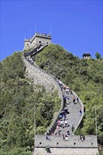 Great Wall of China, near Mutianyu, Beijing, China, Asia, The Great Wall winds its way over wooded